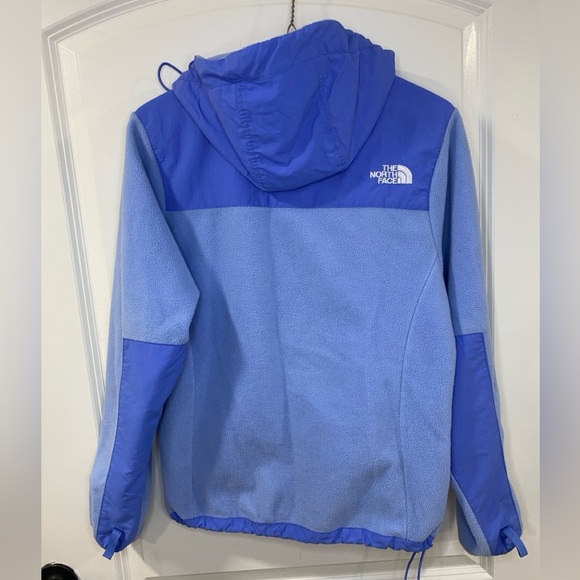 The North Face Blue fleece Jacket with Hood and Full-Length Zipper - Picture 9 of 10